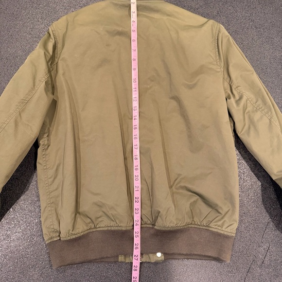Wallace & Barnes Bomber Jacket Olive Green Mens Medium MA-1 Style - Picture 7 of 7